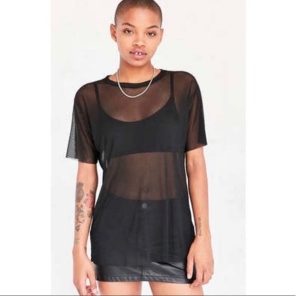 Urban Outfitters Mesh T-Shirt - Picture 1 of 2